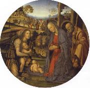 SODOMA, Il Nativity with an Angel and St.John china oil painting reproduction